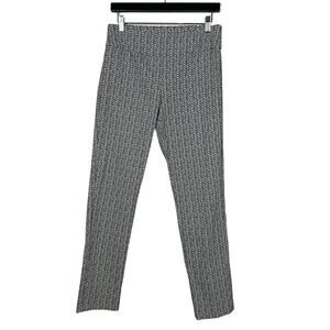 Elliott Lauren Elastic Waist Pant SLim Fit Mid Mod Print Casual - 10